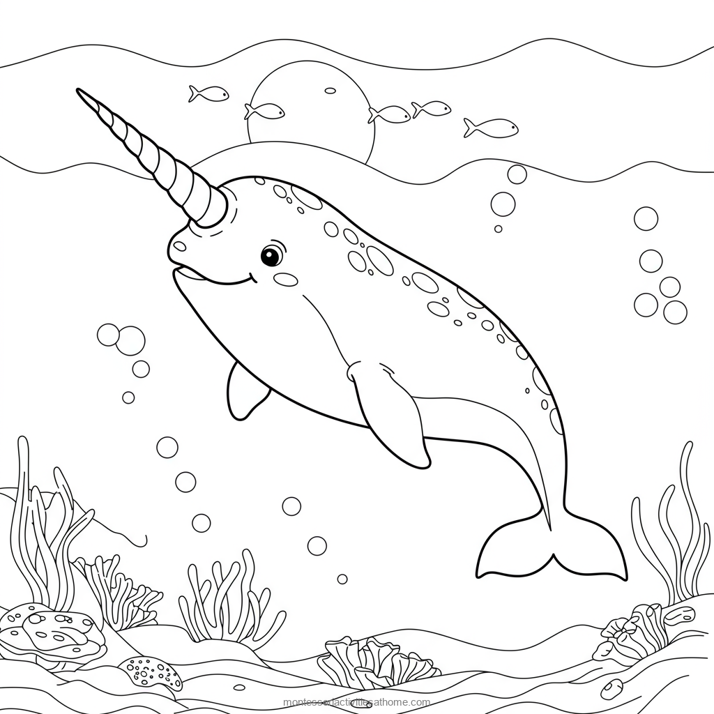 Example AI-generated coloring page